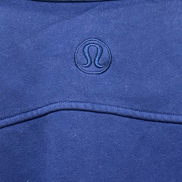 lululemon athletica Cobalt Blue Quarter-Zip Sweatshirt - Picture 4 of 4